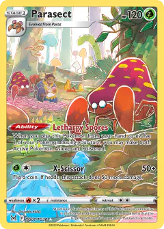 Parasect TG01/TG30 Trainer Gallery Rare Holo card from Lost Origin