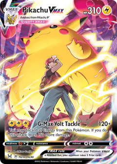 Pikachu VMAX TG17/TG30 Rare Holo VMAX card from Lost Origin