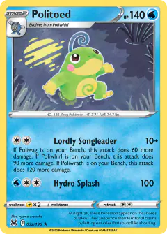 Politoed 032/196 Rare card from Lost Origin