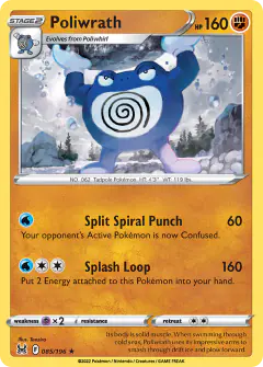 Poliwrath 085/196 Rare card from Lost Origin