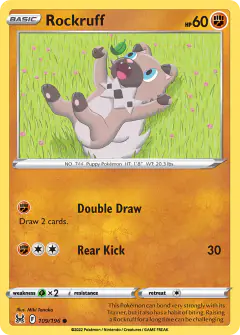 Rockruff 109/196 Common card from Lost Origin