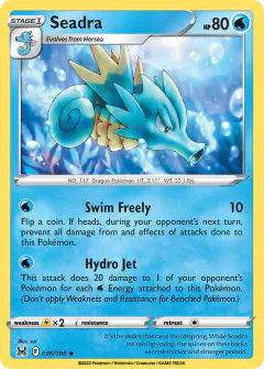 Seadra 036/196 Uncommon card from Lost Origin