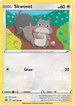 Skwovet 150/196 Common card from Lost Origin