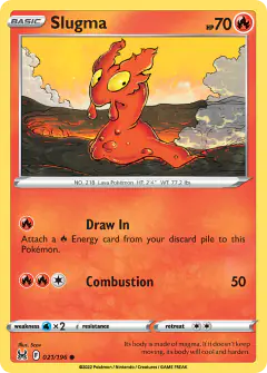 Slugma 021/196 Common card from Lost Origin