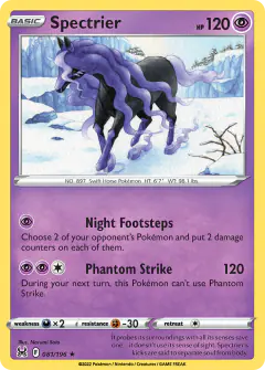 Spectrier 081/196 Rare Holo card from Lost Origin