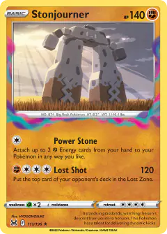 Stonjourner 111/196 Rare card from Lost Origin