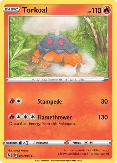 Torkoal 023/196 Uncommon card from Lost Origin