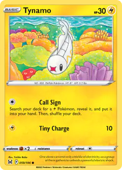 Tynamo 059/196 Common card from Lost Origin