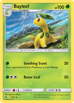 Bayleef 7/214 Uncommon card from Lost Thunder