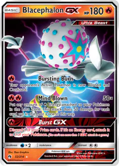 Blacephalon-GX 52/214 Rare Holo GX card from Lost Thunder