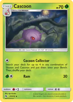 Cascoon 27/214 Uncommon card from Lost Thunder