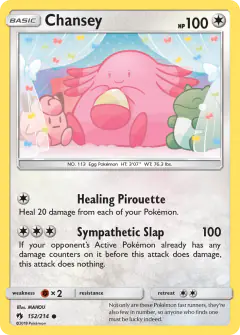 Chansey 152/214 Common card from Lost Thunder