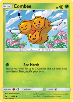 Combee 31/214 Common card from Lost Thunder