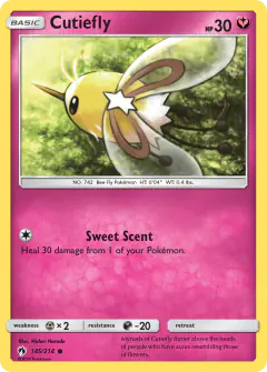 Cutiefly 145/214 Common card from Lost Thunder