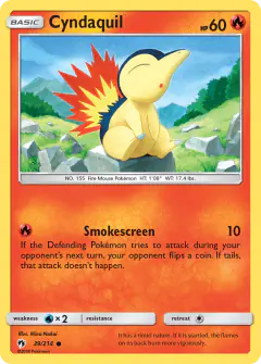 Cyndaquil 39/214 Common card from Lost Thunder