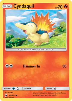 Cyndaquil 40/214 Common card from Lost Thunder