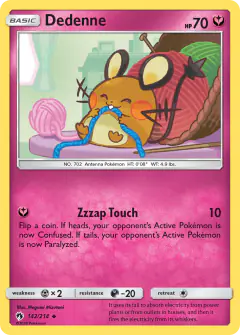 Dedenne 142/214 Uncommon card from Lost Thunder
