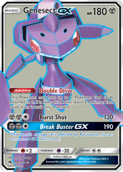 Genesect-GX 204/214 Rare Ultra card from Lost Thunder