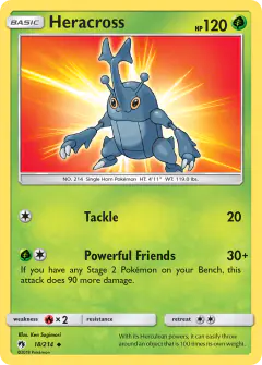 Heracross 18/214 Uncommon card from Lost Thunder