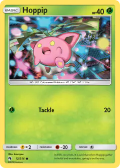 Hoppip 12/214 Common card from Lost Thunder
