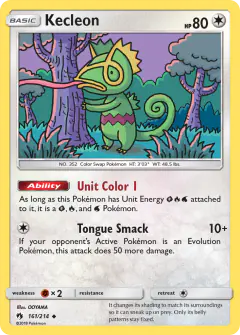 Kecleon 161/214 Uncommon card from Lost Thunder