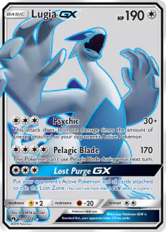 Lugia-GX 207/214 Rare Ultra card from Lost Thunder