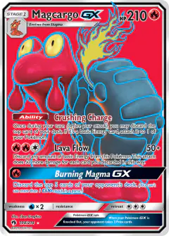 Magcargo-GX 198/214 Rare Ultra card from Lost Thunder