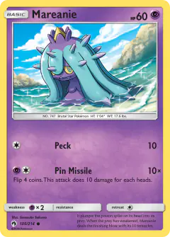 Mareanie 105/214 Common card from Lost Thunder