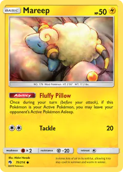 Mareep 75/214 Common card from Lost Thunder