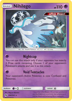 Nihilego 106/214 Rare Holo card from Lost Thunder