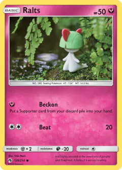 Ralts 139/214 Common card from Lost Thunder