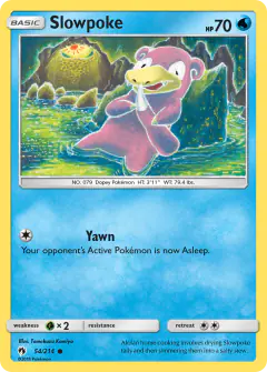 Slowpoke 54/214 Common card from Lost Thunder