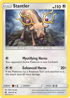 Stantler 156/214 Uncommon card from Lost Thunder