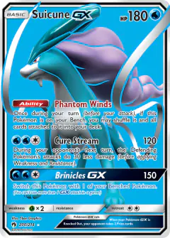 Suicune-GX 200/214 Rare Ultra card from Lost Thunder