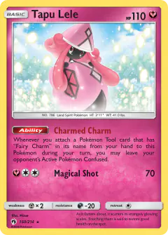 Tapu Lele 150/214 Rare Holo card from Lost Thunder