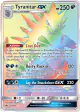 Tyranitar-GX 223/214 Rare Rainbow card from Lost Thunder