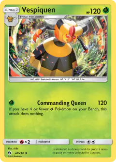 Vespiquen 32/214 Uncommon card from Lost Thunder