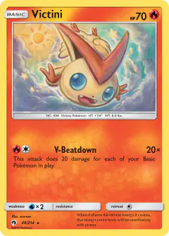 Victini 49/214 Rare card from Lost Thunder