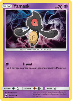 Yamask 99/214 Common card from Lost Thunder