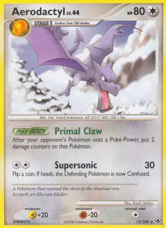 Aerodactyl 15/100 Rare card from Majestic Dawn