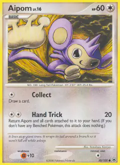 Aipom 50/100 Common card from Majestic Dawn
