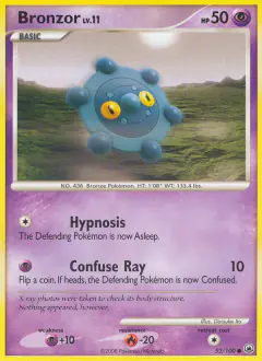 Bronzor 52/100 Common card from Majestic Dawn