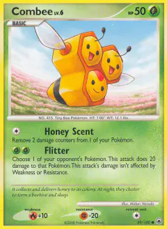 Combee 59/100 Common card from Majestic Dawn