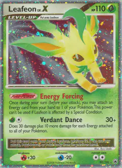 Leafeon LV.X 99/100 Rare Holo LV.X card from Majestic Dawn