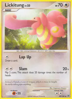 Lickitung 39/100 Uncommon card from Majestic Dawn