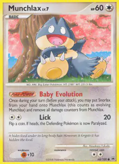 Munchlax 68/100 Common card from Majestic Dawn