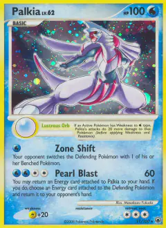 Palkia 11/100 Rare Holo card from Majestic Dawn