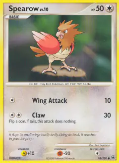 Spearow 74/100 Common card from Majestic Dawn