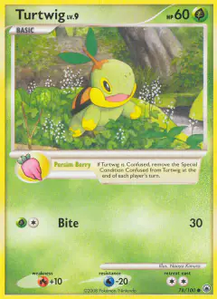 Turtwig 78/100 Common card from Majestic Dawn