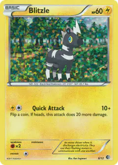 Blitzle 6/12 card from McDonald's Collection 2011